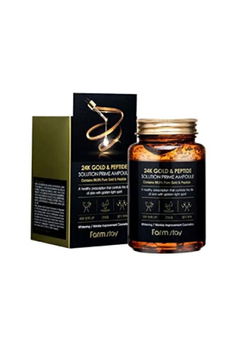 Ser facial 24K Gold & Peptide Solution Prime Ampoule - 250ml - hidratare - regenerare - anti-imbatranire
