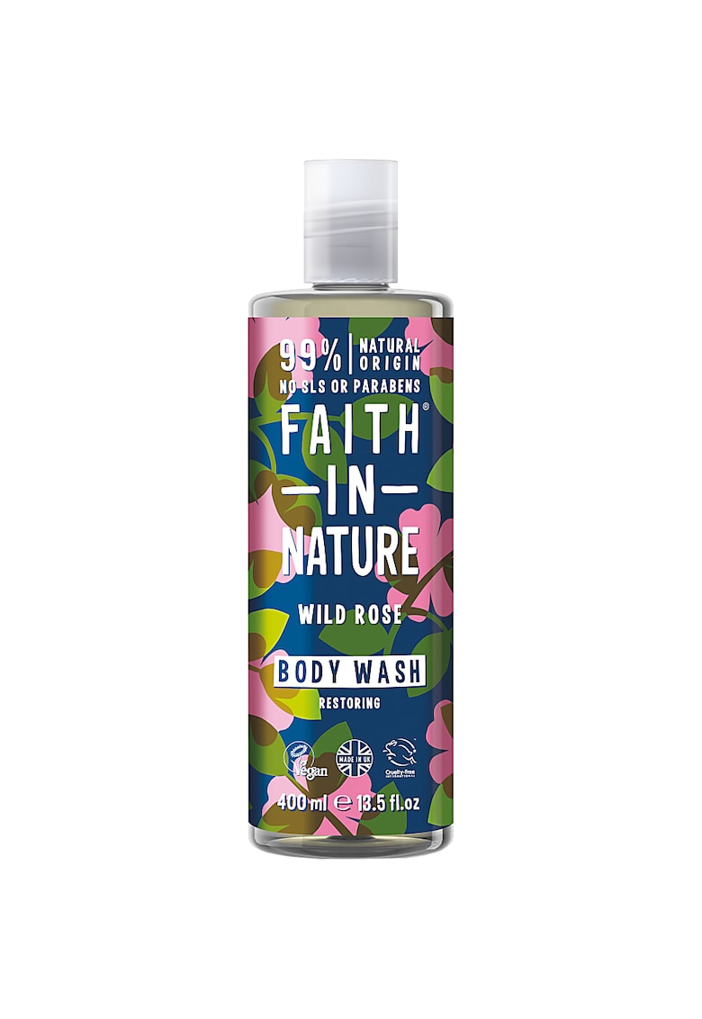 Oferte la Gel de dus natural -  400 ml - Trandafir salbatic
