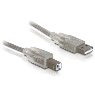 Oferte la Delock USB cable AM-BM 2.0 with ferrite core, 0.5m