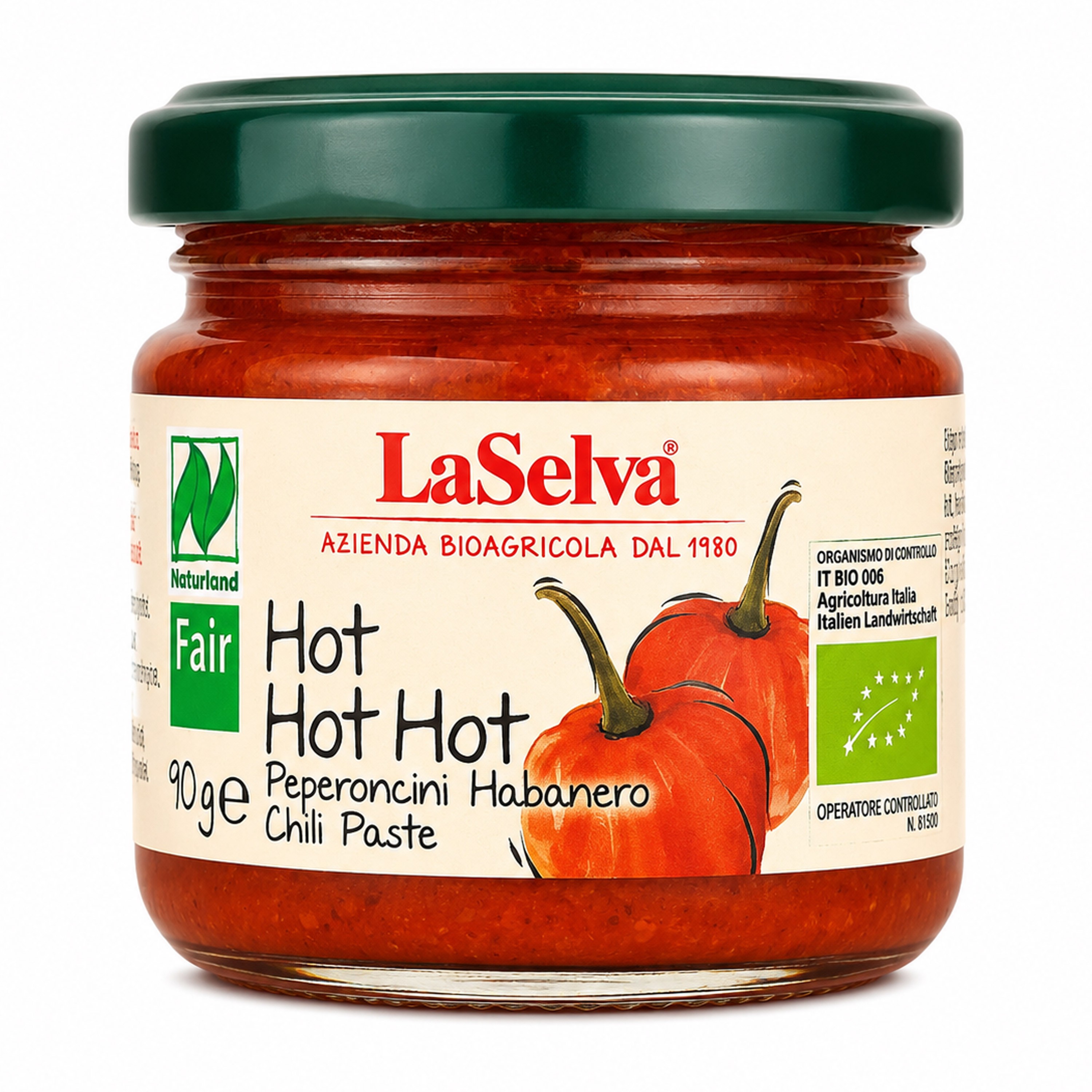Oferte la Pastă bio de chili, iute, 90g LaSelva