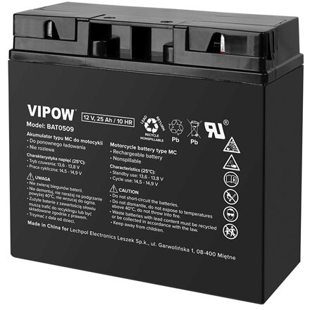 Oferte la ACUMULATOR 12V 25AH / 10HR VIPOW