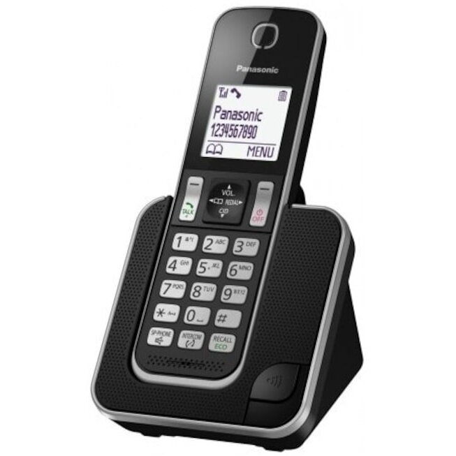 Oferte la Telefon DECT Panasonic KX-TGD310FXB, LCD 1.8 inch, Caller ID, Negru