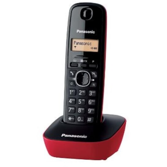 Oferte la Telefon DECT fara fir Panasonic KX-TG1611FXR, Caller ID, Rosu Negru