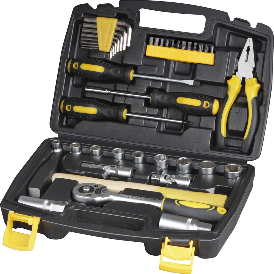 Oferte la Trusa de scule Fieldmann FDG 5007-39R, 39 piese, Negru-Galben