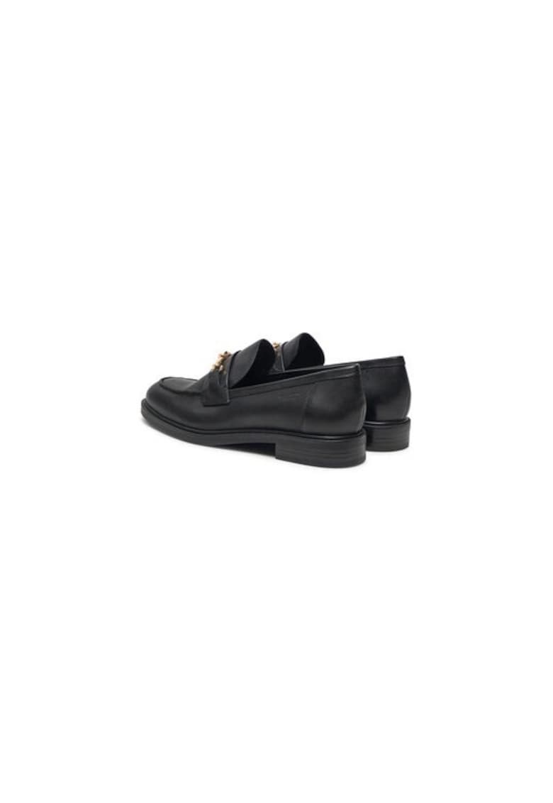 Oferte la Mocasini dama  304622656 - Piele naturala - Negru - Negru