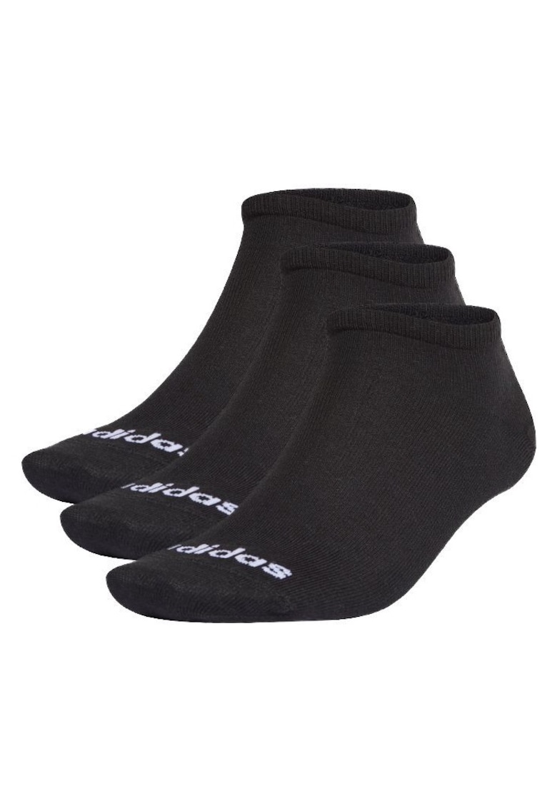 Oferte la Set 3 perechi sosete sport unisex -  Bumbac/Poliester/Elastan - Negru -