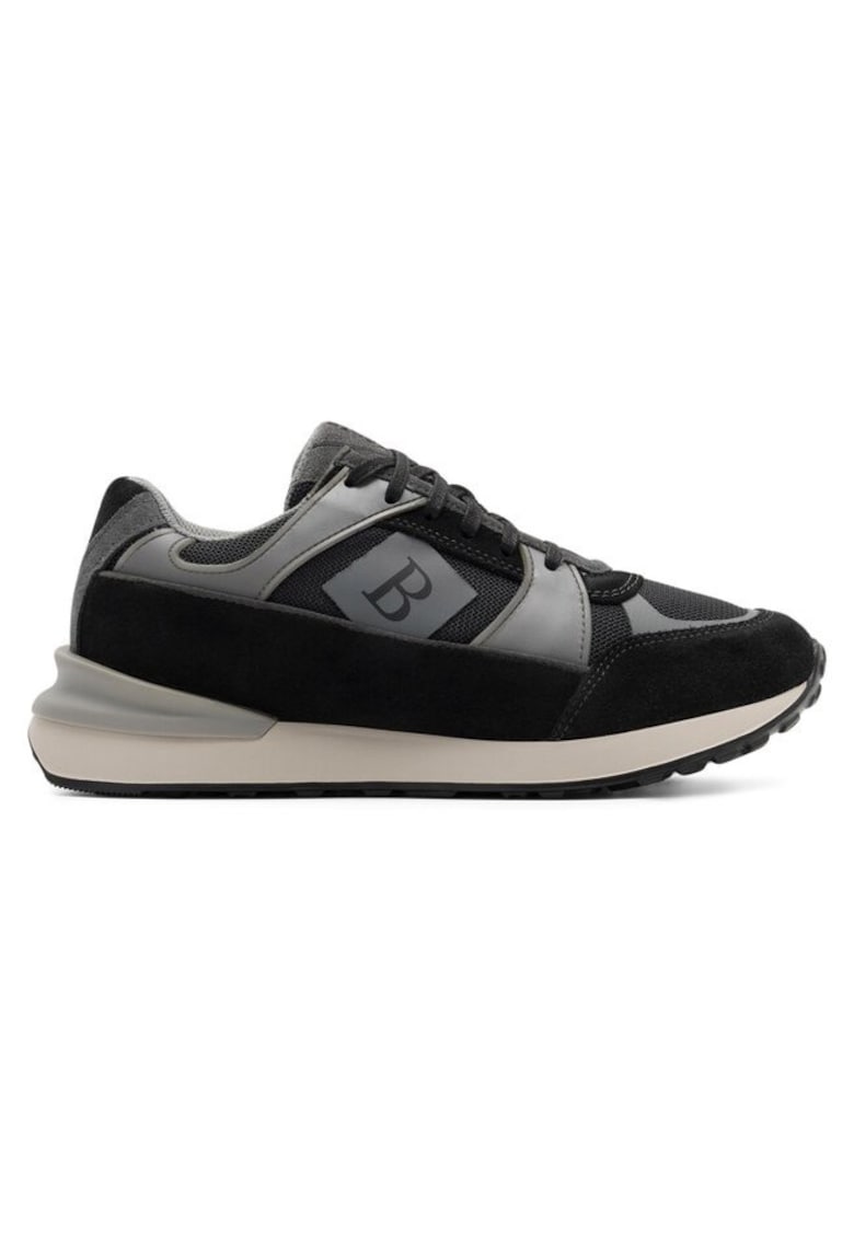 Oferte la Tenisi barbati - 66979 -  Piele naturala - Negru