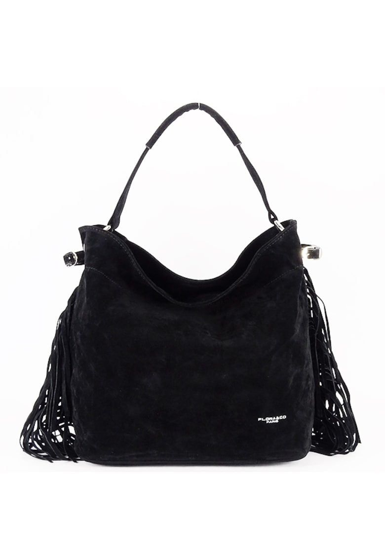 Oferte la Geanta neagra  cu franjuri F7518 M4 18060 - Negru