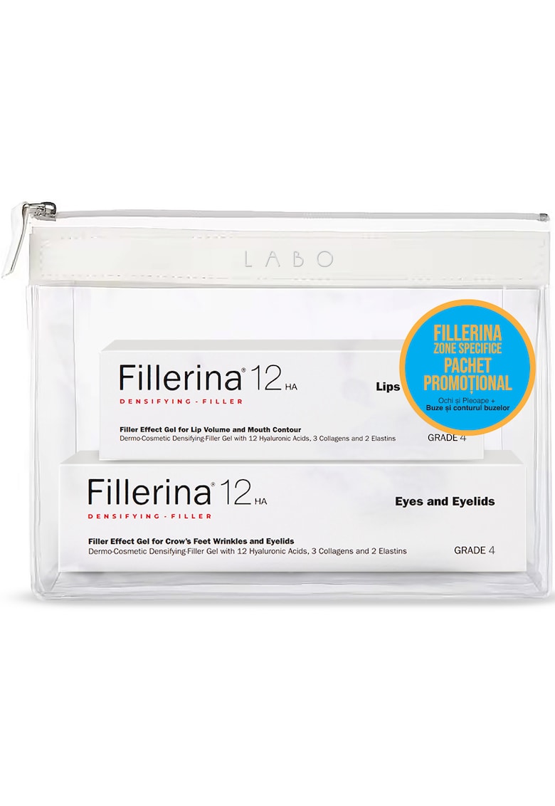 Oferte la Pachet Tratament pentru ochi si pleoape 15 ml + Tratament pentru buze si conturul buzelor 7 ml Grad 4 12HA Filler -