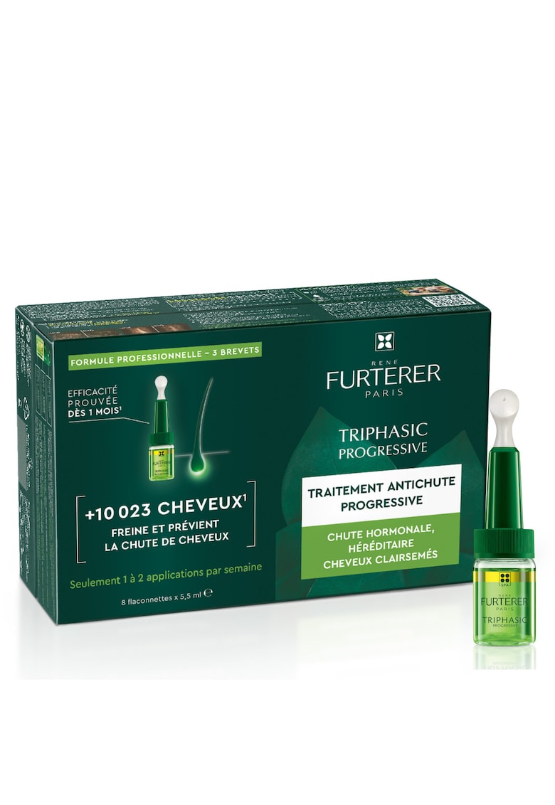 Oferte la Ser Progressive contra caderii parului Triphasic - Rene Furterer - 8x5 - 5 ml