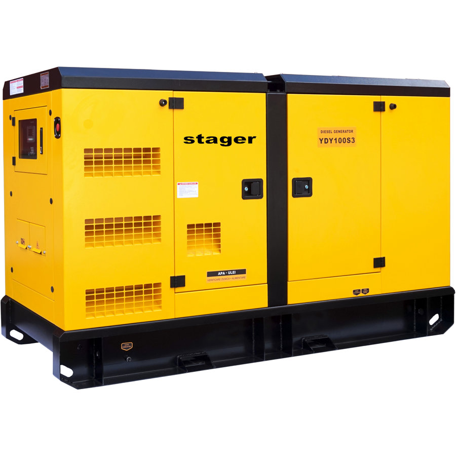 Oferte la Generator Insonorizat YDY100S3 100kVA 130A 1500RPM Trifazat Diesel Galben