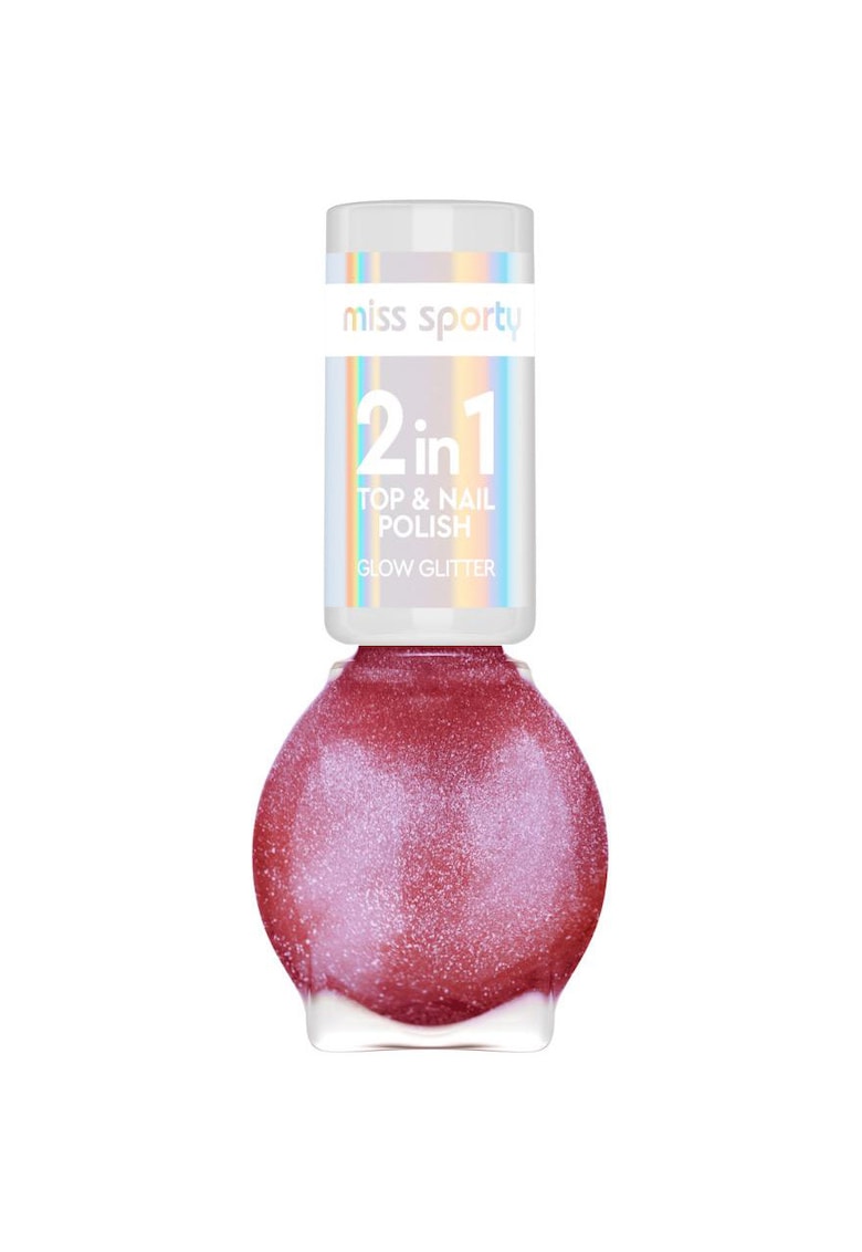 Oferte la Lac De Unghii  Glow Glitter - 7 ml - Roz