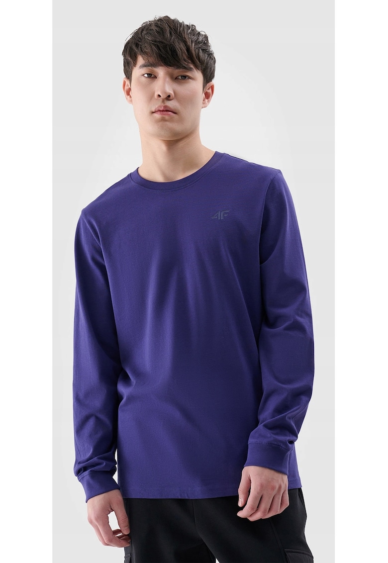 Oferte la Bluza barbati - cu maneca lunga  bleumarin - bumbac - croiala normala