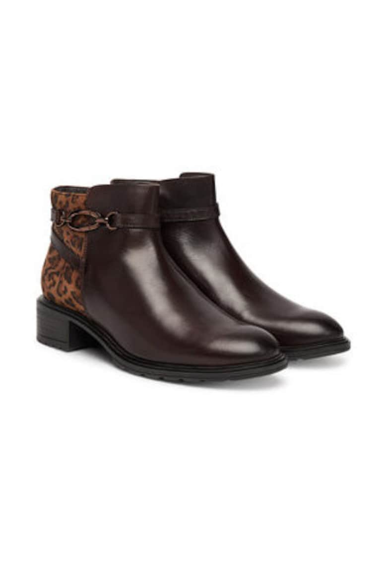 Oferte la Botine dama -  din piele naturala - maro