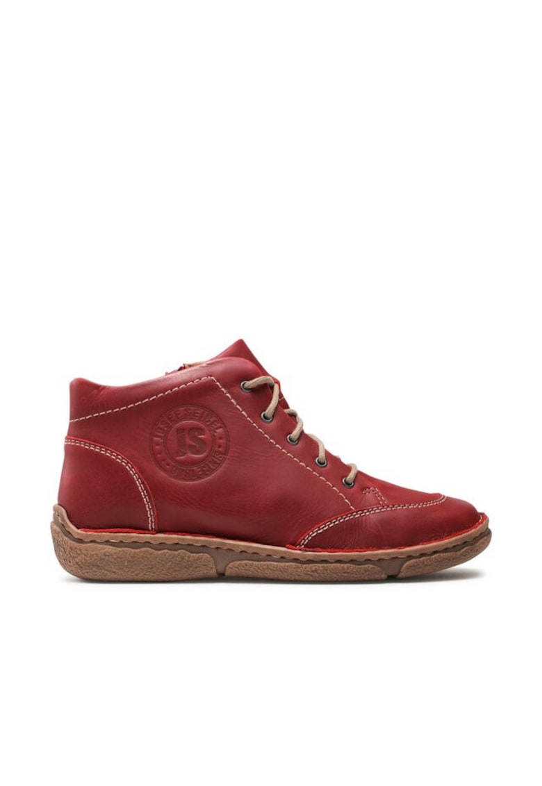Oferte la Botine dama -  piele naturala - rosu