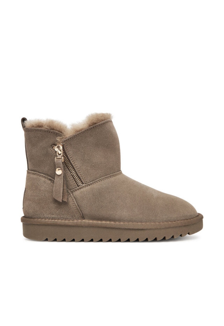 Oferte la Ghete dama 305490841 -  Piele naturala - Gri