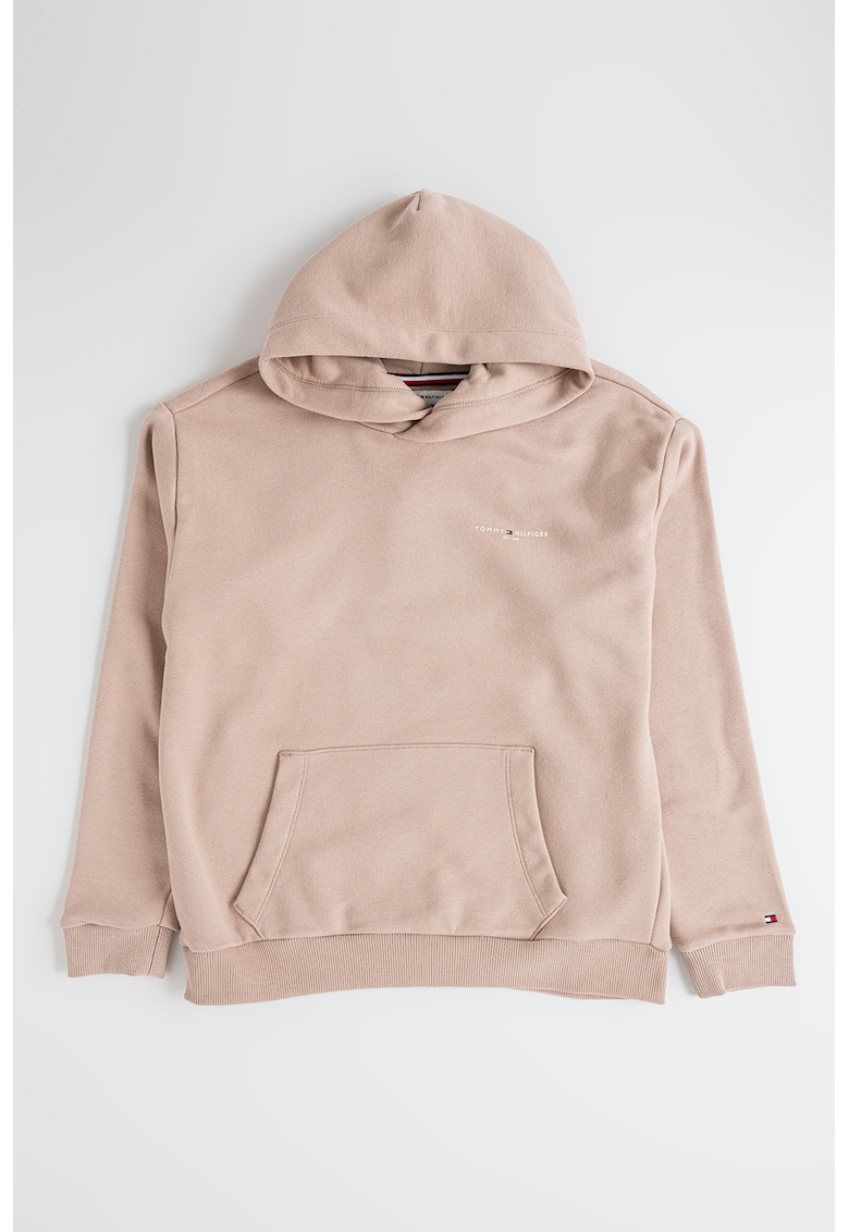 Oferte la Hanorac din amestec de bumbac cu buzunar kangaroo - Maro taupe deschis