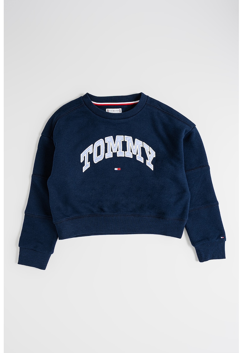 Oferte la Bluza de trening cu logo brodat - Albastru azur/Bleumarin