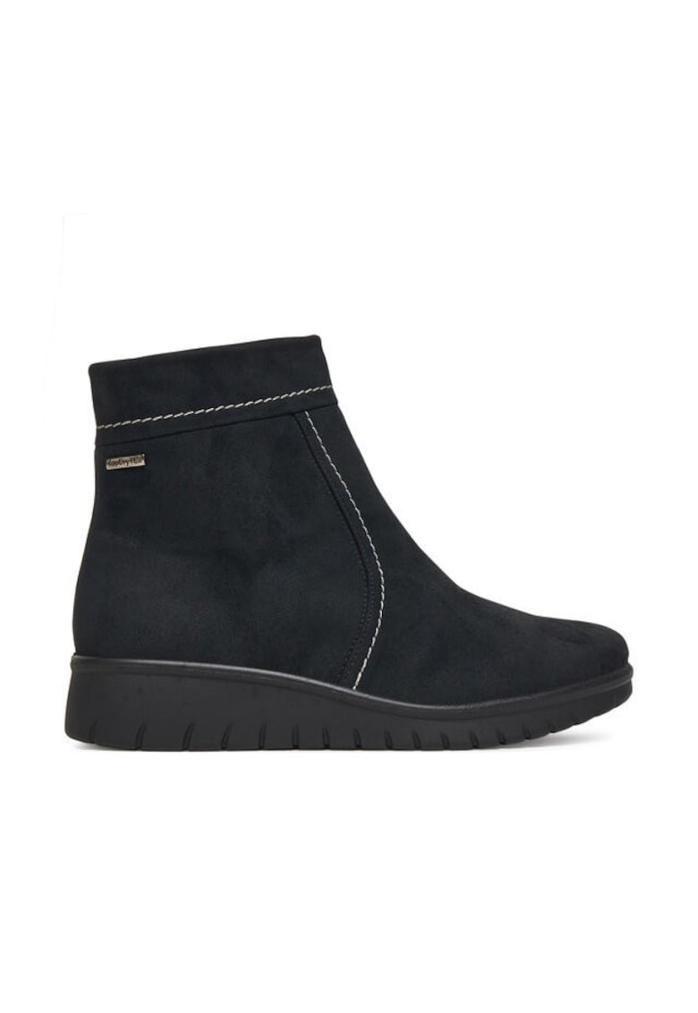 Oferte la Botine dama -  piele naturala - negru - stil minimalist