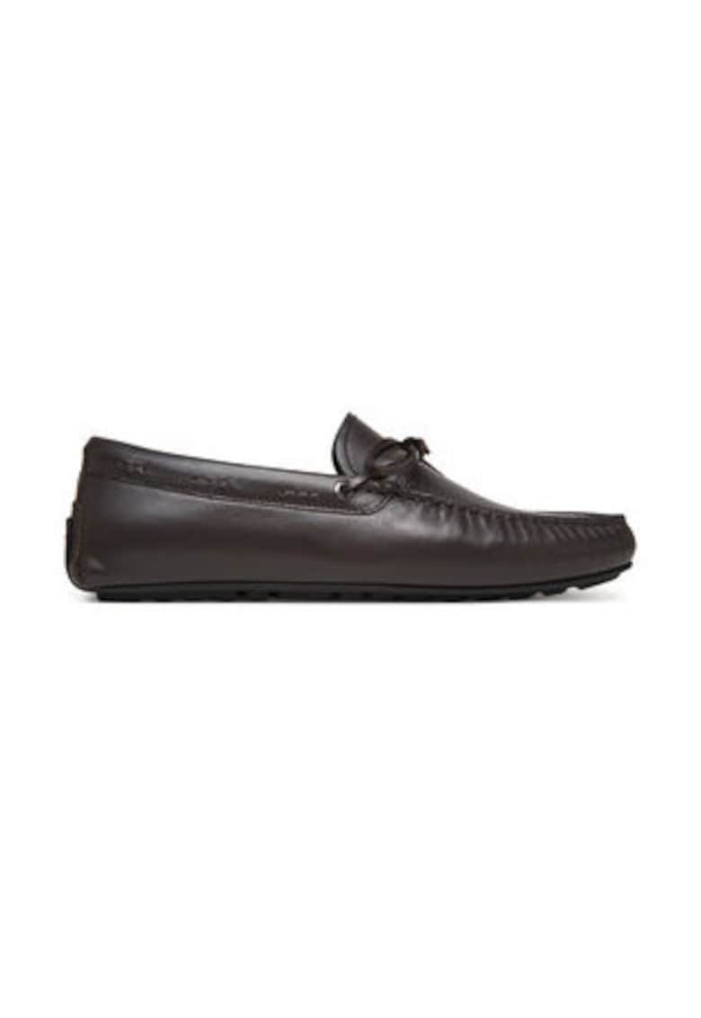 Oferte la Mocasini barbati 304959325 -  Piele naturala - Maro inchis