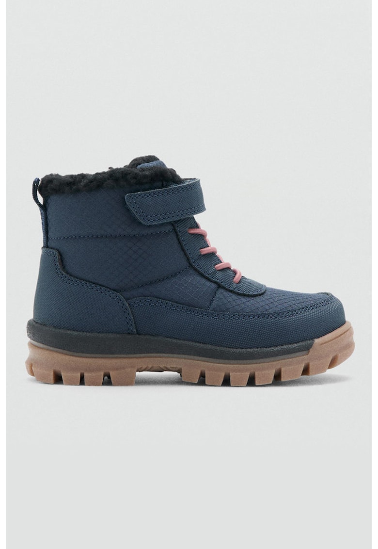 Oferte la Ghete cu captuseala din blana sintetica shearling - Albastru inchis