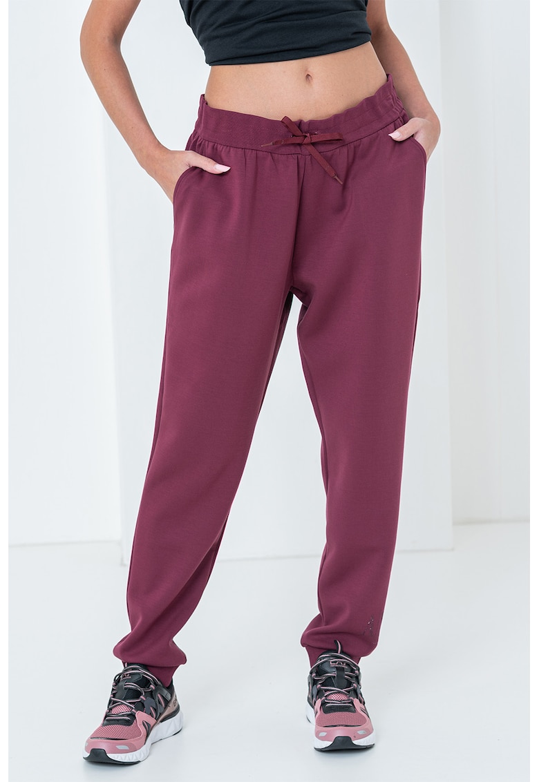 Oferte la Pantaloni de trening cu logo si snur - Violet tyrian