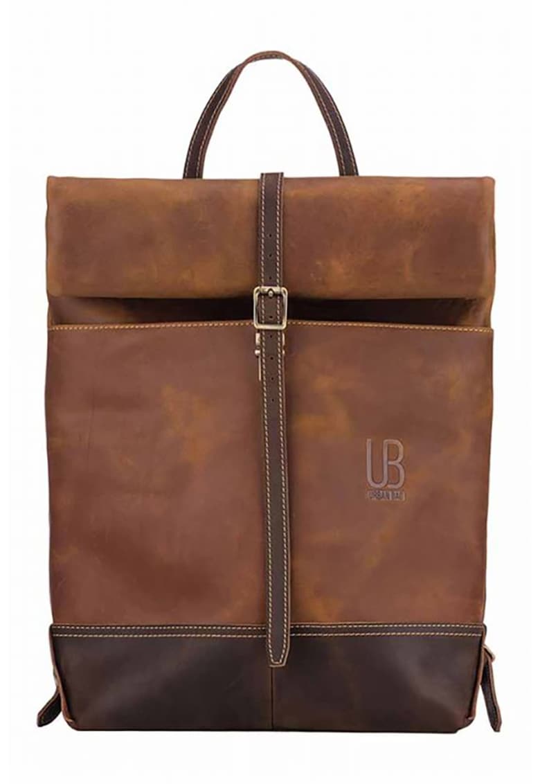 Oferte la Rucsac unisex din piele Narvik - Caramel