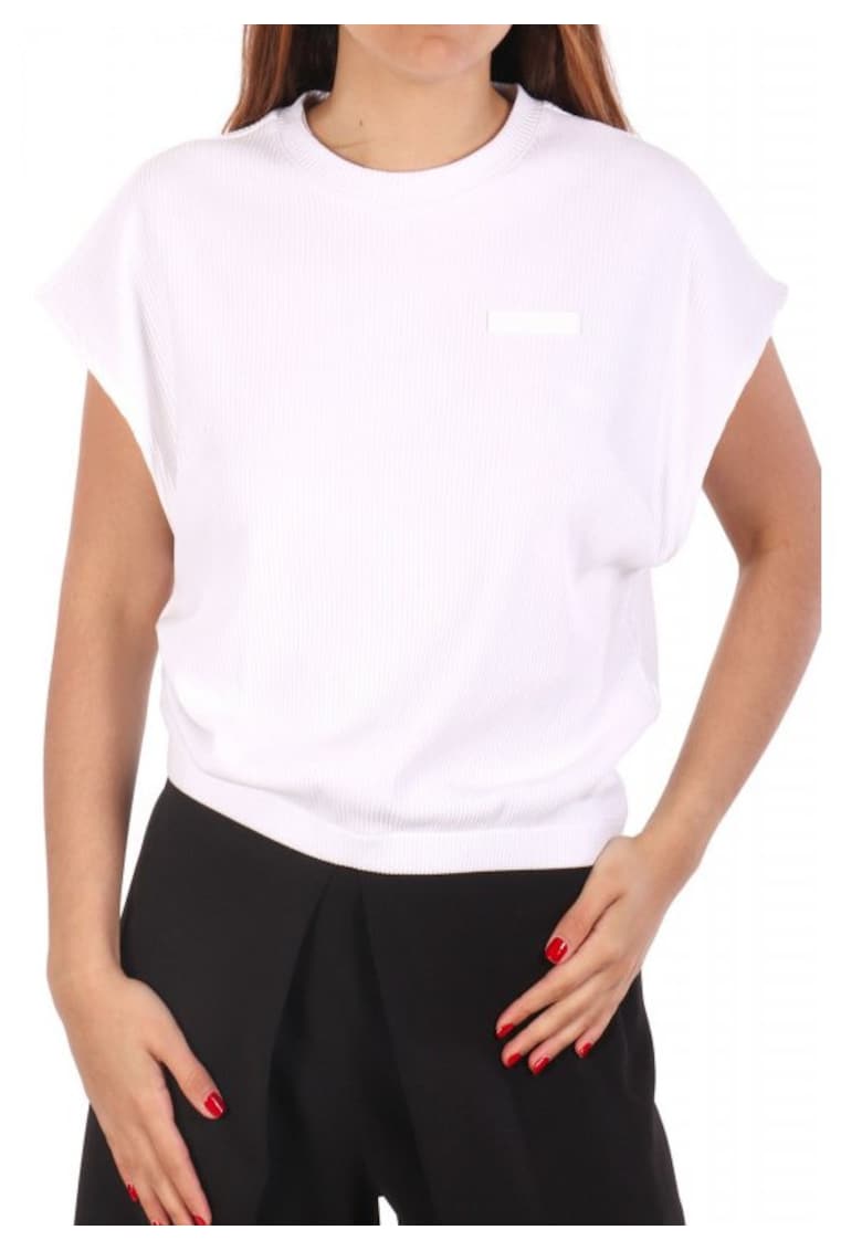Oferte la Tricou barbati  alb - viscoza/elastan -