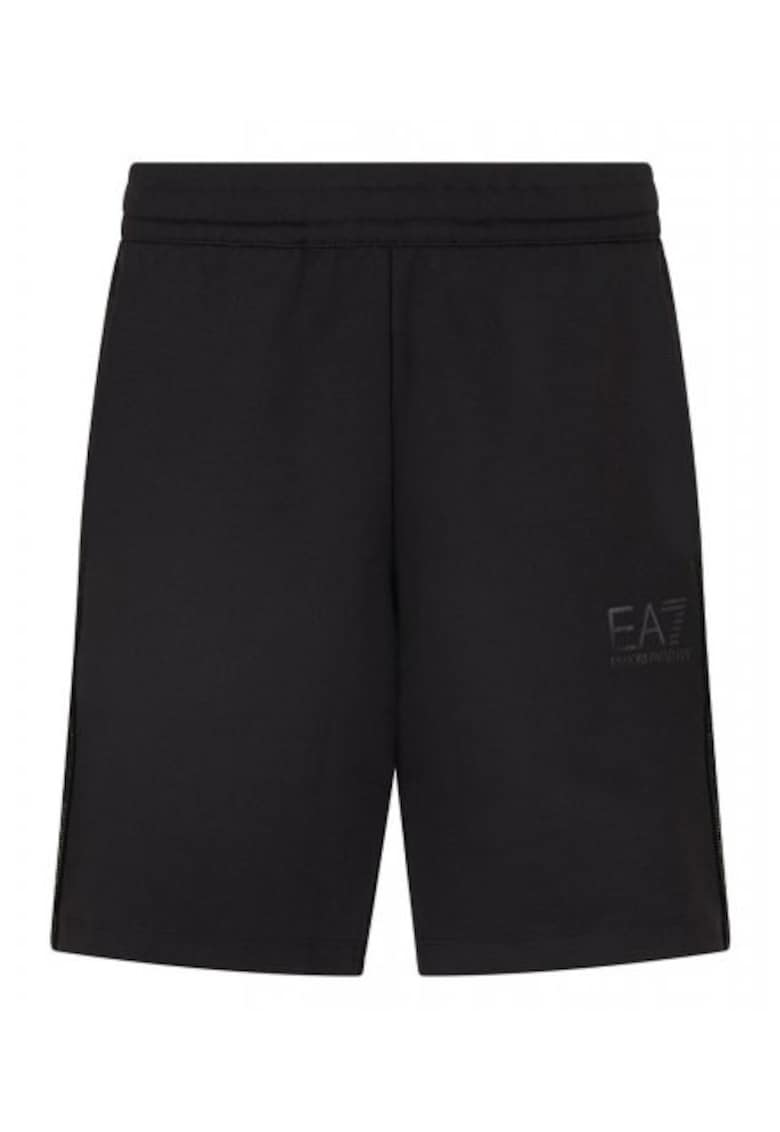 Oferte la Pantaloni scurti  bermuda - negri - bumbac-elastan