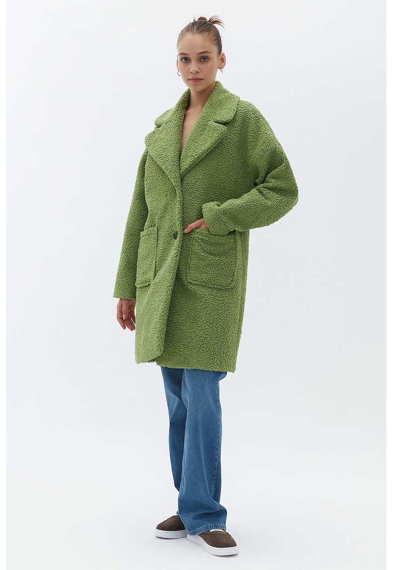 Oferte la Haina uni cu buzunare laterale - Verde deschis