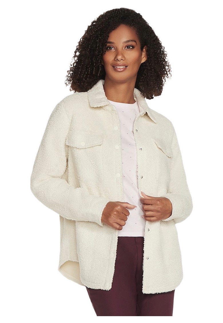 Oferte la Geaca femei  Sherpa Shacket - Alb - Alb