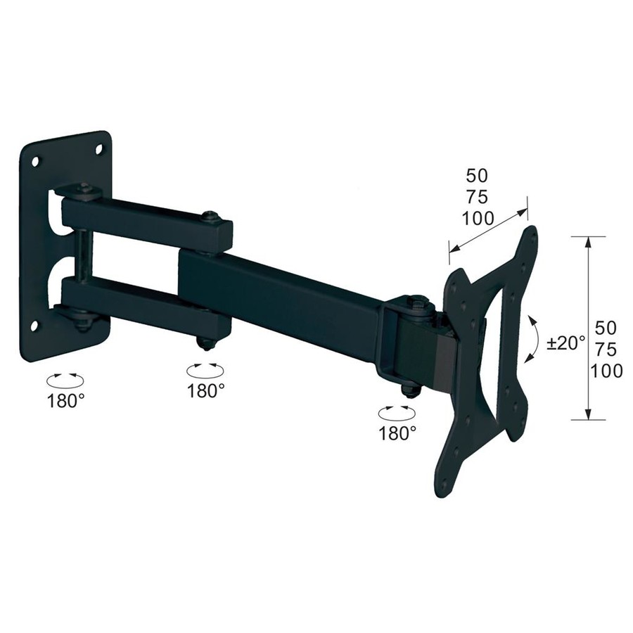 Oferte la TV wallmount Libox ATENY LB-200 | 17''-32'', VESA 100x100mm, 25 kg, vertical