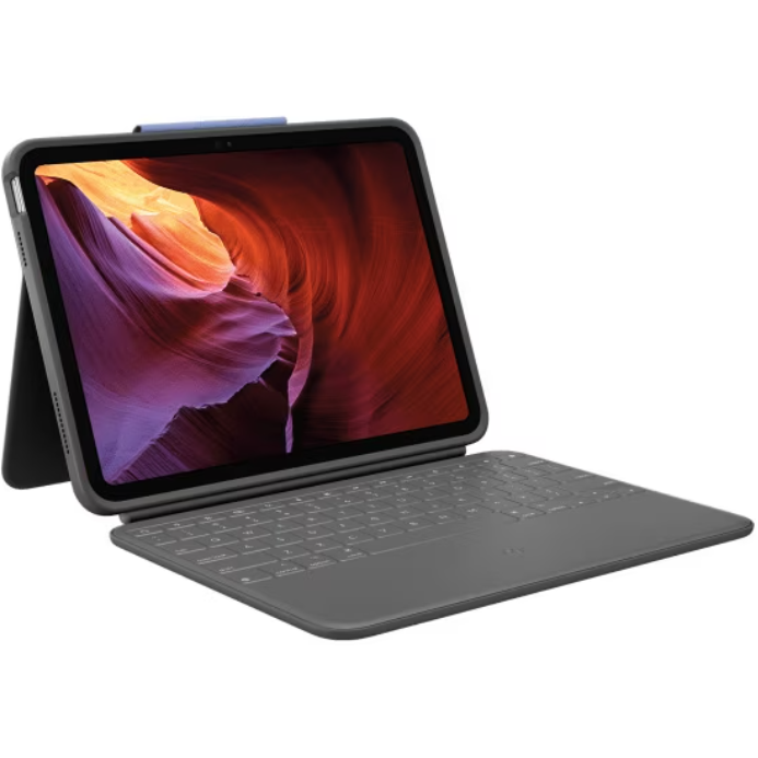 Oferte la Tastatura Rugged Folio Ultra-Protective Keyboard Case  Smart Connector  Oxford Grey