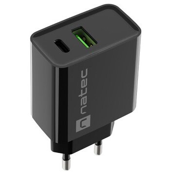 Oferte la Incarcator Retea Ribera 20W USB-A USB-C Negru