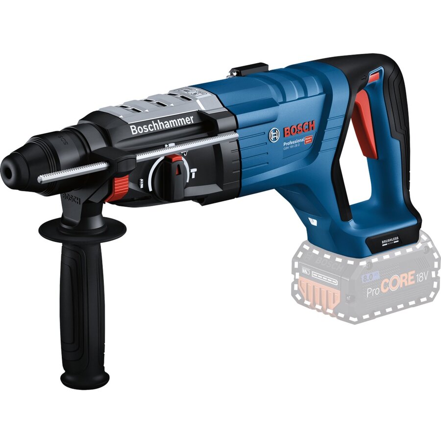 Oferte la Bosch cordless rotary hammer GBH 18V-28 D Professional solo, 18Volt (blue/black, without battery and charger)