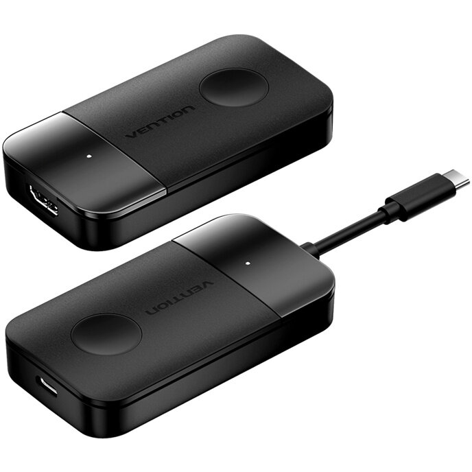 Oferte la Cablu de date ADOBB, USB-C tata la HDMI mama, 4K, 30Hz, 5 GHz, 0.3m, Negru