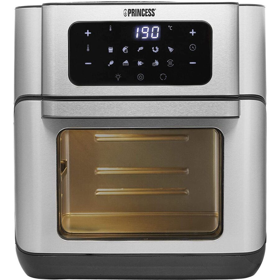 Oferte la Friteuza/Cuptor Electric cu Aer Cald 10L 1500W Aerofryer Negru-Argintiu