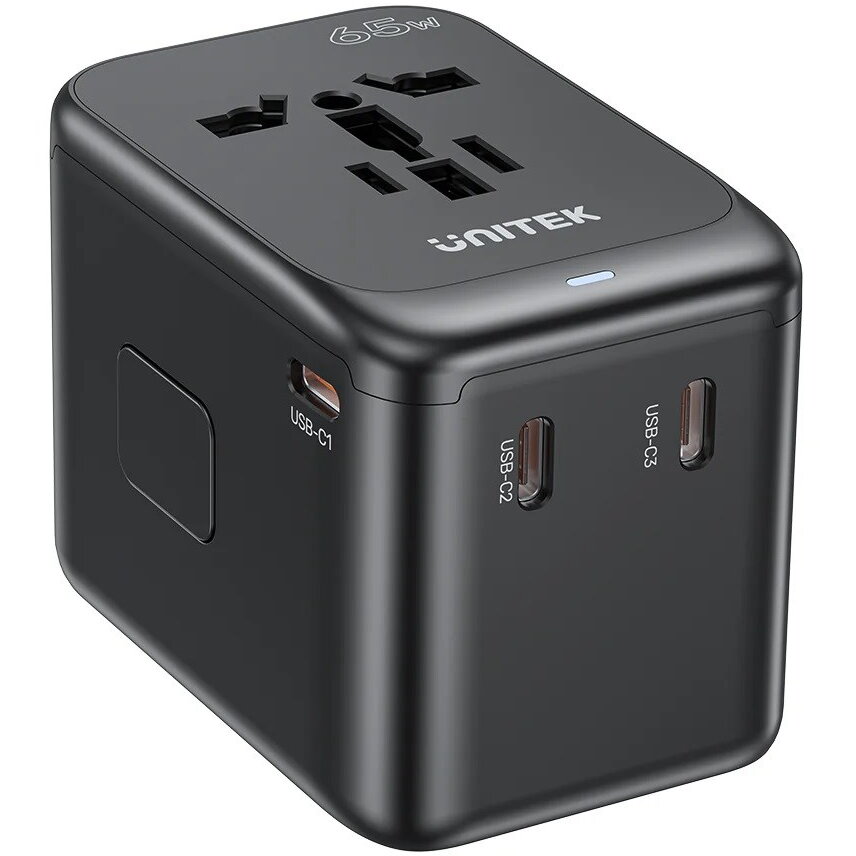 Oferte la Incarcator 65W Universal Travel Adapter  1xUSB-A 3xUSB-C 1xAC Negru
