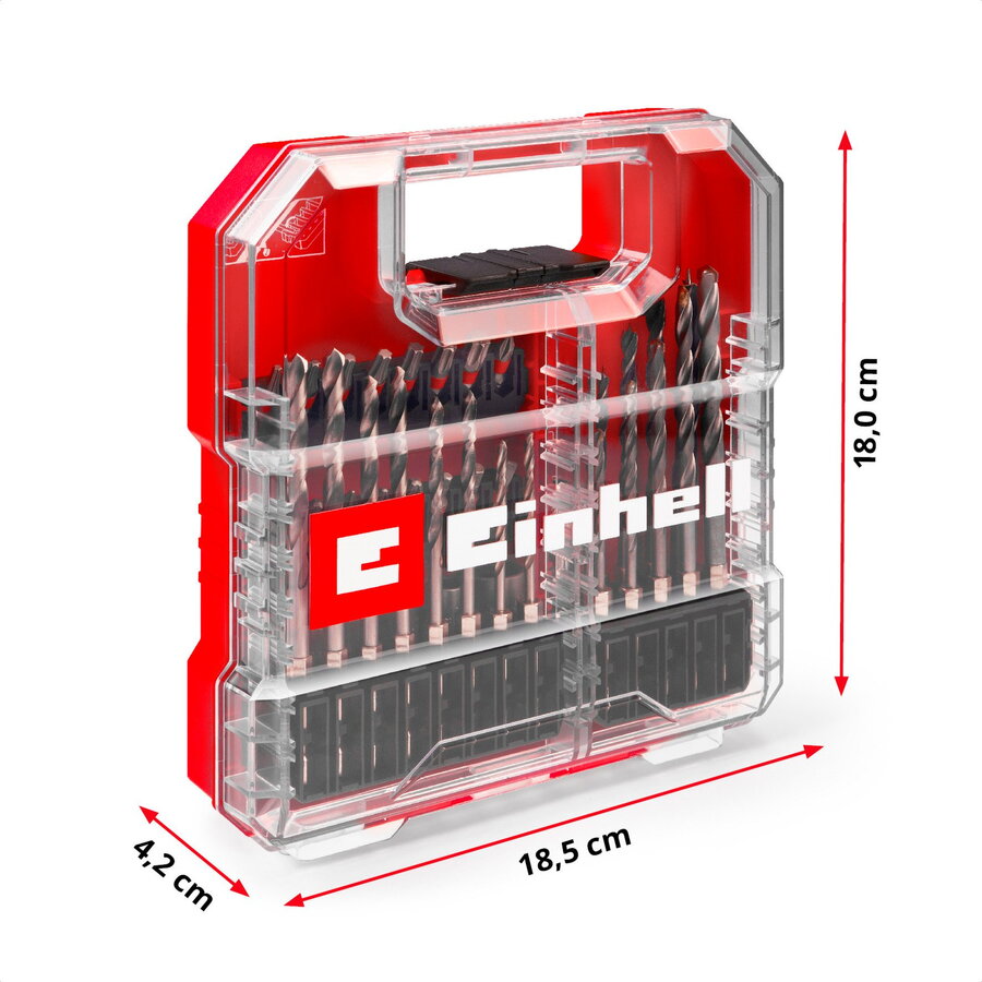 Oferte la bit and drill set for wood, stone and metal in L-CASE, 40 pieces, drill & bit set