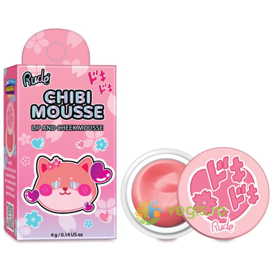 Oferte la Blush si Balsam de Buze 2 in 1 Tip Mousse Chibi Mousse Nuanta Flutter 4g