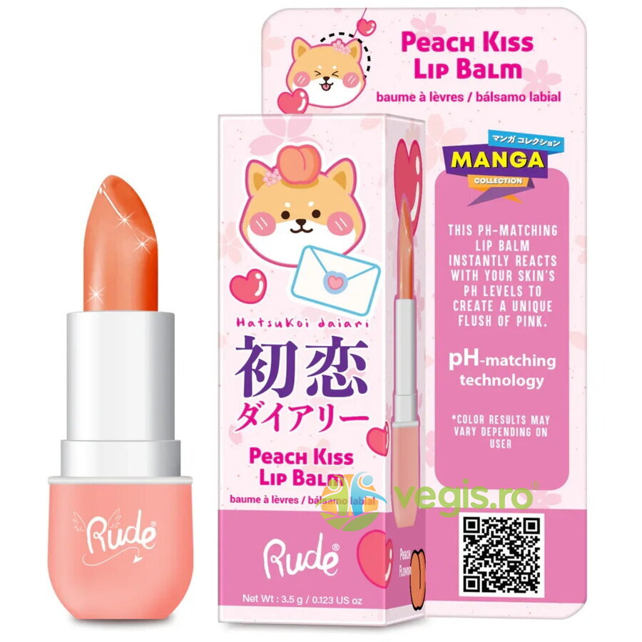 Oferte la Balsam de Buze cu pH-Reactiv cu Aroma de Piersica Peach Kiss 3.5g