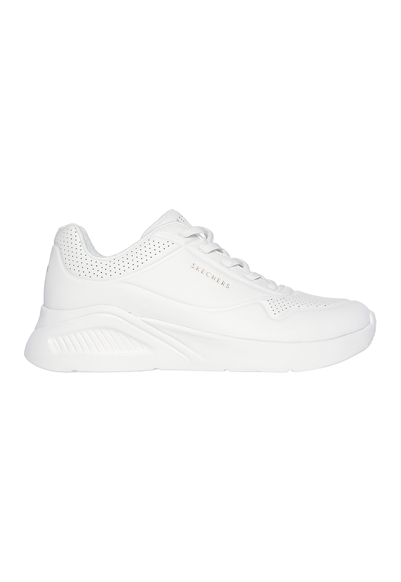 Oferte la Pantofi sport de piele ecologica Uno Lite - Alb