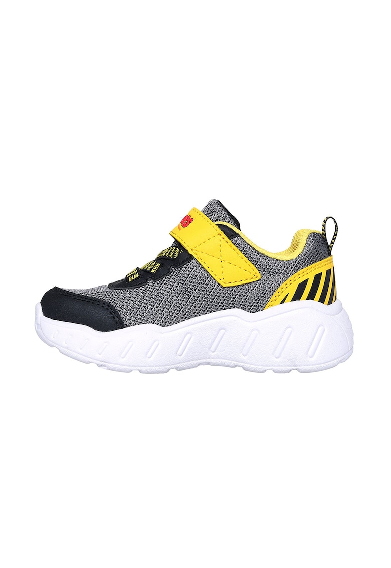 Oferte la Pantofi sport Play Scene cu model si velcro - Negru/Galben
