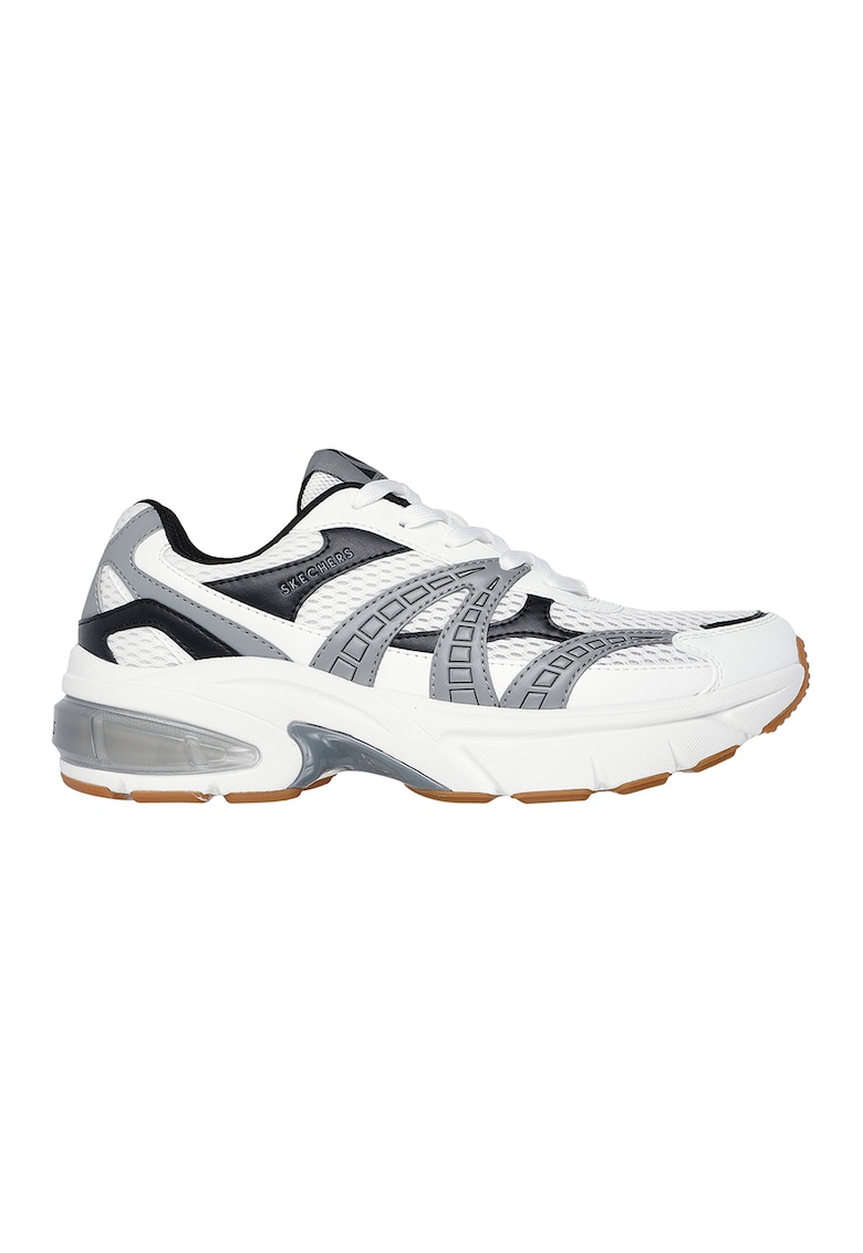 Oferte la Pantofi sport din plasa cu garnituri din piele ecologica Shadow Stel - Alb/Gri