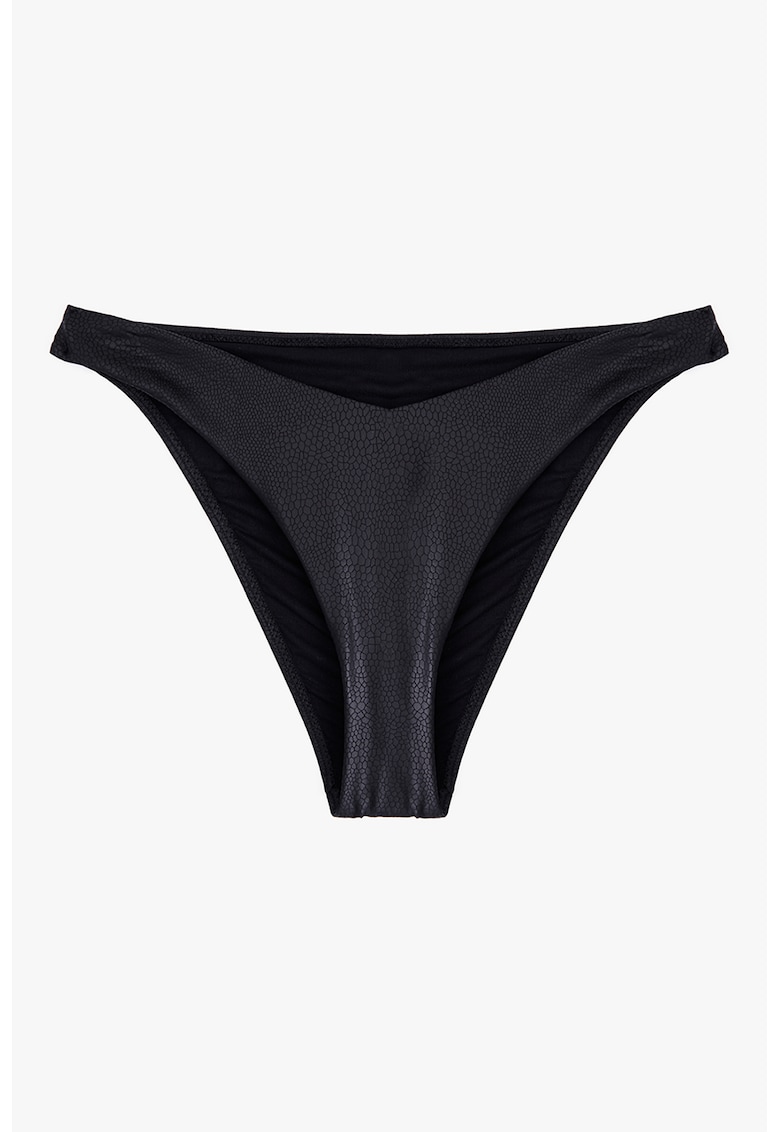 Oferte la Slip cu model piele de reptila - Negru