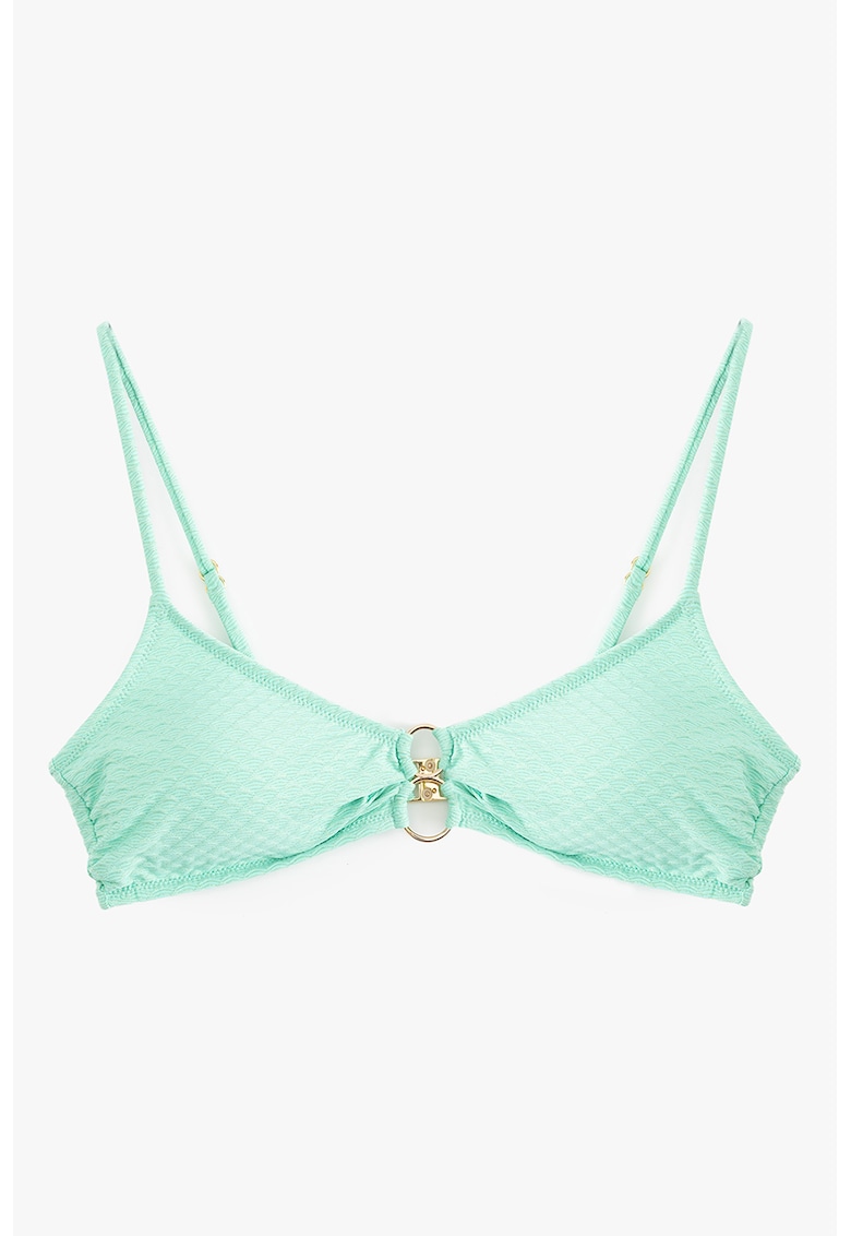 Oferte la Sutien de baie stralucitor - Auriu/Verde menta