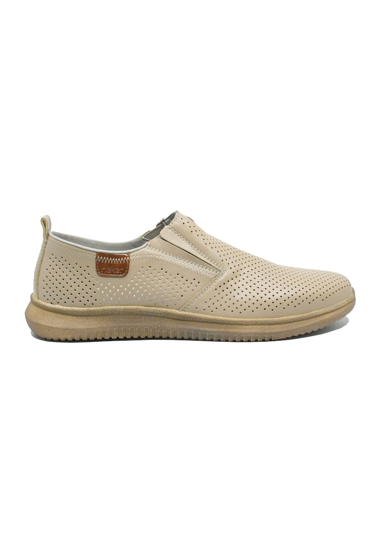 Oferte la Pantofi barbati  bej din piele naturala cu calapod lat RIK10452-60 - Bej