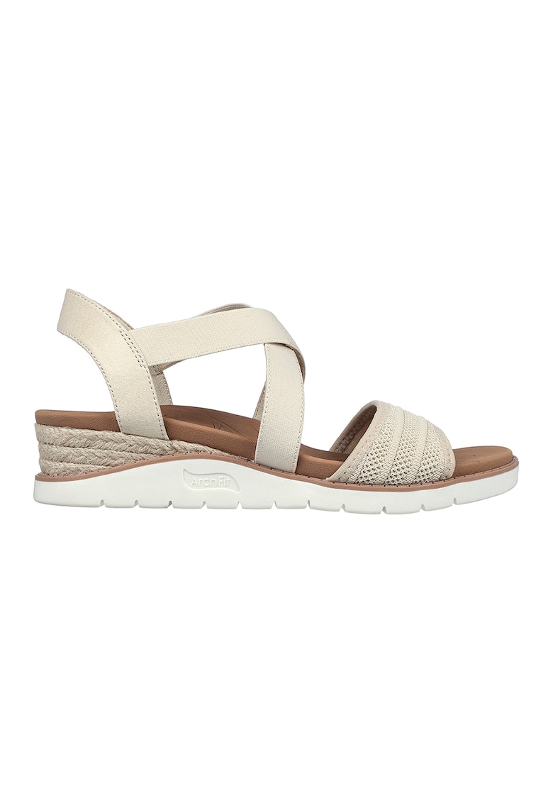 Oferte la Sandale-espadrile wedge Arch Fit Beach Kiss - Bej