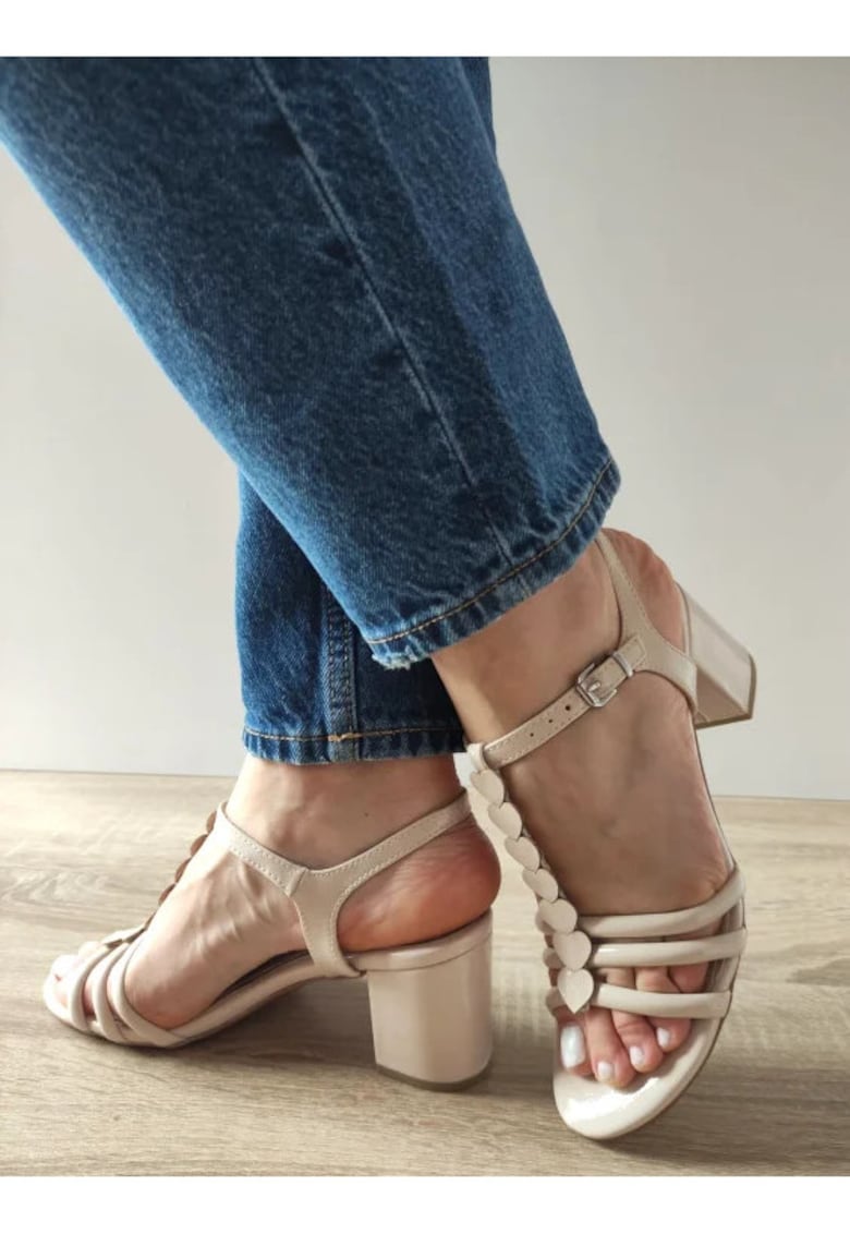 Oferte la Sandale Elegante Dama  88300-44 Bej Lac - Bej - Bej