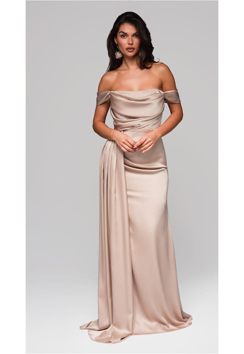 Oferte la Rochie de seara Maxi  LA-OM-DLR188 - Auriu
